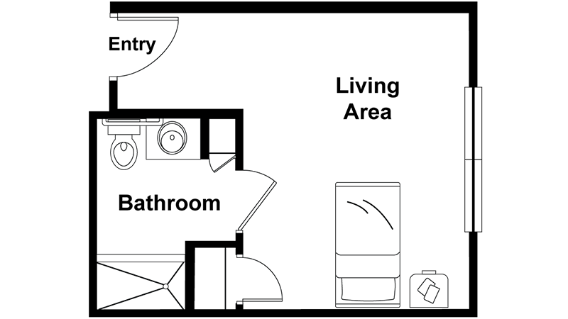 Studio floor plan